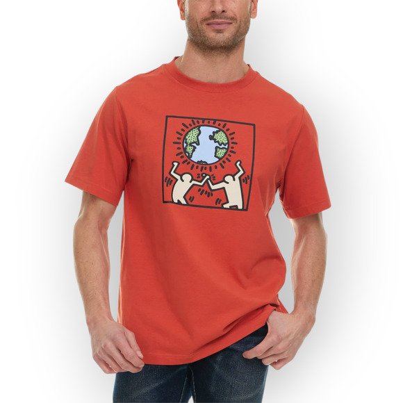 NEW XXL Keith Haring EARTH DAY T-Shirt World Peace For All - Picture 4 of 9